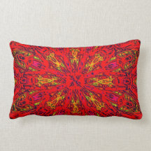 FIRE Element Kaleido Pattern Throw Pillows