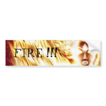 Fire Elemental Bumper Sticker by Nellis Eketorp bumper stickers by nellis_eketorp Fire Elemental Bumper Sticker by Nellis Eketorp bumper stickers
