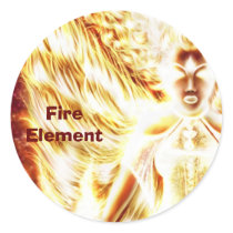 Fire Elemental Sticker by Nellis Eketorp