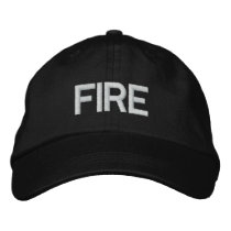 FIRE embroidered hats