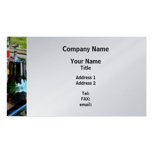 Fire Engine Bell - Platinum Finish Business Card (front side)