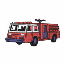 Fire Engine embroidered shirts by ZazzleEmbroidery Fire Engine embroidered shirts
