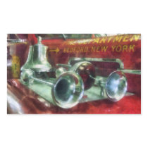 Fire Engine Horns and Bell Rectangle Sticker
