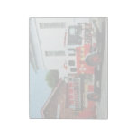 Fire Engine in Front of Fire Station Memo Notepad