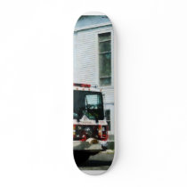 Fire Engine in Front of Fire Station Skate Deck