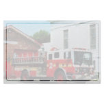 Fire Engine in Front of Fire Station Stationery