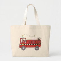 Fire Engine Tote Bag