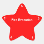 Fire Evocation Star Sticker