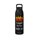 Fire Extinguisher Drink Me Water Bottle