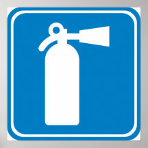 Fire Extinguisher Highway Sign Posters