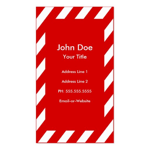 fire extinguisher sign business card template (back side)