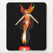 Fire faerie mouse mat mousepads