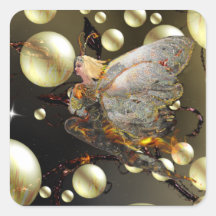 Fire Fairy! Square Sticker