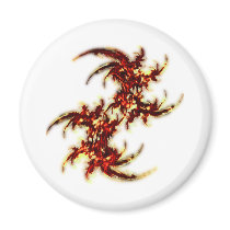 Fire Ferns Fridge Magnet