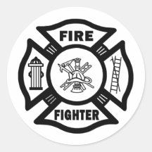 Fire Fighter Fire Dept Sticker