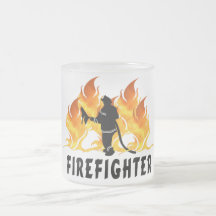 Fire Fighter Flames Mug