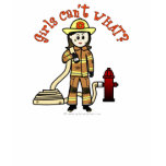 Fire Fighter Girl T Shirts