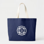 Fire Fighter Maltese Canvas Bags