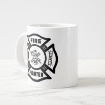 Fire Fighter Maltese Extra Large Mug