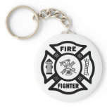 Fire Fighter Maltese Key Chains
