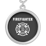 Fire Fighter Maltese Necklaces
