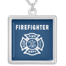 Fire Fighter Maltese Necklaces