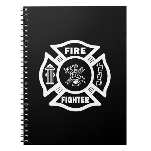 Fire Fighter Maltese Notebook