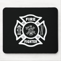 Fire Fighter Mouse Pads