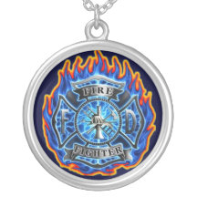 fire fighter pendant necklace