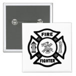 Fire Fighter Pinback Buttons