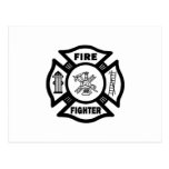 Fire Fighter Post Card