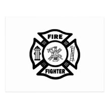 Fire Fighter Post Card