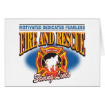 Fire Fighter Saving Lives cards
