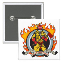 Fire Fighters Fear No Fire Pins