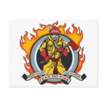 Fire Fighters Fear No Fire Post Cards