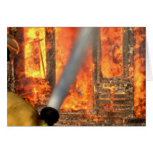 FIRE FIGHTERS GREETING CARD