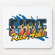 Fire Fighters Kick Ash! mousepads