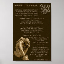 Fire Fighters Prayer Print