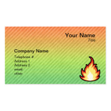 Fire Flame design Business Card