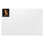 Fire flame man shape burning bonfire picture stationery paper