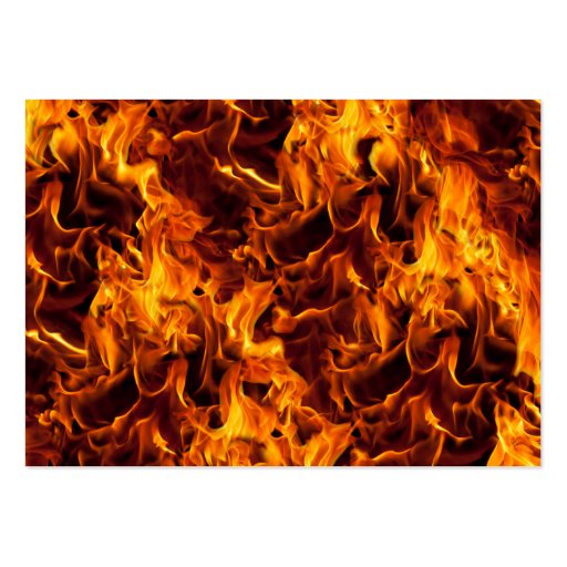 Fire / Flame Pattern Background Business Card (front side)