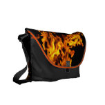 Fire Flames Burning Hot Messenger Bag rickshaw messenger bags