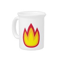 Fire flames pitchers