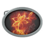 fire flower belt buckle