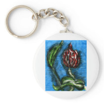 Fire Flower Black Bottom Mambo In The Style Of Bon Keychains