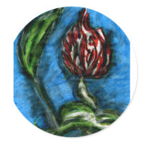 Fire Flower Black Bottom Mambo In The Style Of Bon Stickers