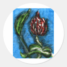 Fire Flower Black Bottom Mambo In The Style Of Bon Stickers