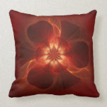 Fire Flower Fractal Art pillows