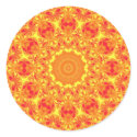 Fire Flower Kaleidoscope stickers