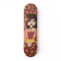 Fire Girl Quantum Cutie Skateboard by Quantum_Art_Nerd Fire Girl Quantum Cutie Skateboard